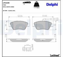 DELPHI Klocki Ham. Punto Evo Delphi (lp2230)