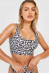 Boohoo bikini felső mintás felső fürdőruha NG2 smb S