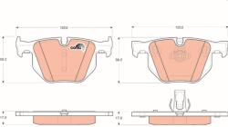 TRW Sada brzdových platničiek kotúčovej brzdy TRW GDB1727 (GDB1727)