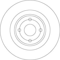 TRW Brzdový kotúč TRW DF6974 (DF6974)