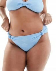 South Beach kék bikini alsó csomó szövött textúra NJ1 cs 46