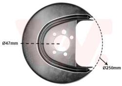 VAN WEZEL Ochranný plech proti rozstreku, Brzdový kotúč VAN WEZEL 5829374 (5829374)