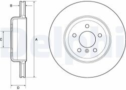 DELPHI Brzdový kotúč DELPHI BG9130C (BG9130C)