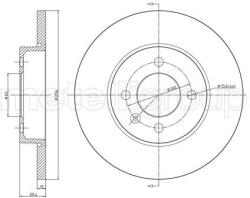 METELLI Brzdový kotúč METELLI 23-0186C (23-0186C)