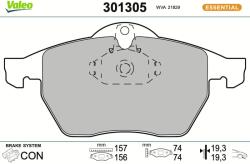 VALEO Sada brzdových platničiek kotúčovej brzdy VALEO 301305 (301305)