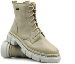 Helios Női Bakancs Helios 549 Trapper Bőr Melegítő Szőrme Cipzáras Fűzött (549)