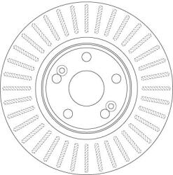 TRW Brzdový kotúč TRW DF6233S (DF6233S)