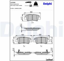 DELPHI Klocki Ham. Hyundai Tucson 15- Tyl (lp3309)
