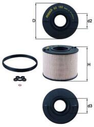 MAHLE Filtr Paliwa Vw (kx 192d)