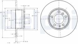 DELPHI Tarcza Ham. Bmw E34 (bg2430)