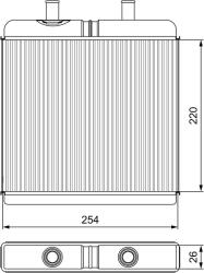 VALEO Výmenník tepla vnútorného kúrenia VALEO 811539 (811539)