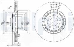 DELPHI Tarcza Ham. Volvo Xc90 (bg9783c)