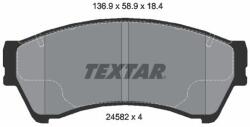 TEXTAR Sada brzdových platničiek kotúčovej brzdy TEXTAR 2458201 (2458201)