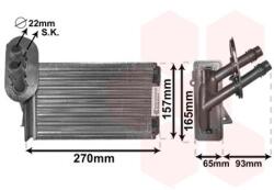 VAN WEZEL Výmenník tepla vnútorného kúrenia VAN WEZEL 58006173 (58006173)