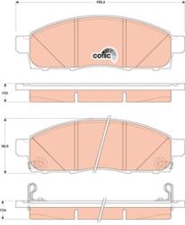 TRW Sada brzdových platničiek kotúčovej brzdy TRW GDB3502 (GDB3502)