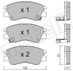 METELLI Sada brzdových platničiek kotúčovej brzdy METELLI 22-0115-0 (22-0115-0)