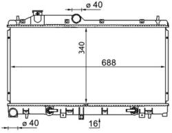 MAHLE Chladič motora MAHLE CR 1573 000S (CR 1573 000S)
