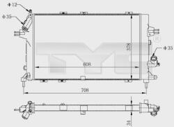 TYC Chladič motora TYC 725-0028-R (725-0028-R)