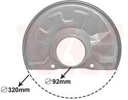 VAN WEZEL Ochranný plech proti rozstreku, Brzdový kotúč VAN WEZEL 5940371 (5940371)