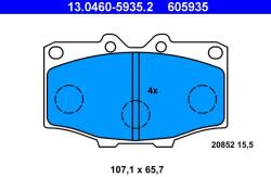 ATE Sada brzdových platničiek kotúčovej brzdy ATE 13.0460-5935.2 (13.0460-5935.2)