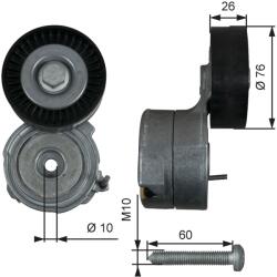 GATES Napinák rebrovaného klinového remeňa GATES T38423 (T38423)