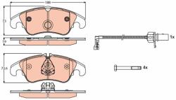 TRW Sada brzdových platničiek kotúčovej brzdy TRW GDB1768 (GDB1768)