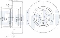 DELPHI Tarcza Ham. Peugeot 106 (bg2355)