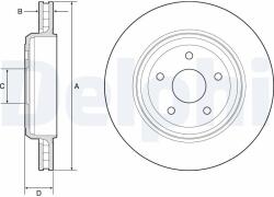 DELPHI Tarcza Ham. Jeep Cherokee 10- Tyl (bg9214c)