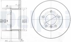 DELPHI Brzdový kotúč DELPHI BG2556 (BG2556)