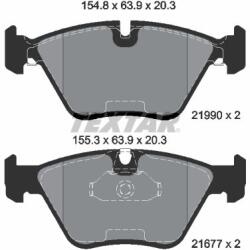 TEXTAR Sada brzdových platničiek kotúčovej brzdy TEXTAR 2199003 (2199003)