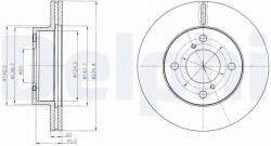 DELPHI Tarcza Ham. Suzuki Alto 09- (bg4271c)