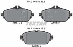 TEXTAR Sada brzdových platničiek kotúčovej brzdy TEXTAR 2203101 (2203101)