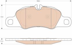 TRW Sada brzdových platničiek kotúčovej brzdy TRW GDB1990 (GDB1990)