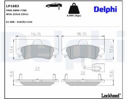 DELPHI Klocki Ham. Ford Cougar 98- Tyl (lp1683)