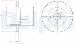 DELPHI Brzdový kotúč DELPHI BG4213 (BG4213)