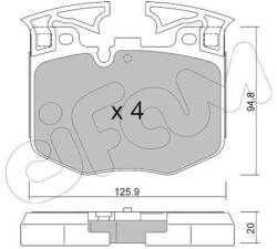 CIFAM Sada brzdových platničiek kotúčovej brzdy CIFAM 822-1146-0 (822-1146-0)