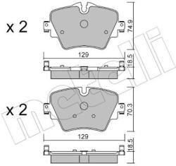 METELLI Sada brzdových platničiek kotúčovej brzdy METELLI 22-1037-0 (22-1037-0)
