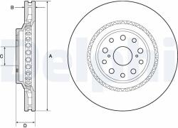 DELPHI Brzdový kotúč DELPHI BG9186C (BG9186C)