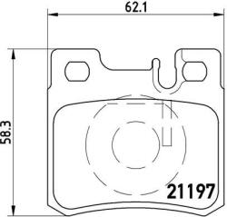 BREMBO Sada brzdových platničiek kotúčovej brzdy BREMBO P 50 009 (P 50 009)