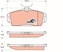 TRW Sada brzdových platničiek kotúčovej brzdy TRW GDB3168 (GDB3168)