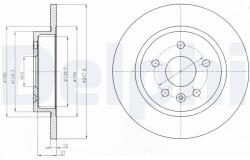 DELPHI Tarcza Ham. Opel Astra J 09- Tyl (bg4199c)