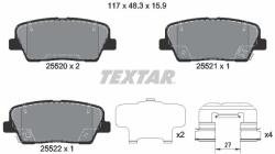 TEXTAR Sada brzdových platničiek kotúčovej brzdy TEXTAR 2552008 (2552008)