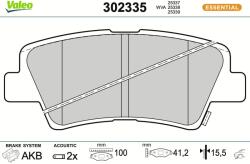 VALEO Sada brzdových platničiek kotúčovej brzdy VALEO 302335 (302335)