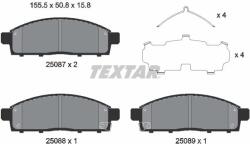 TEXTAR Sada brzdových platničiek kotúčovej brzdy TEXTAR 2508703 (2508703)
