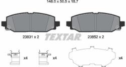 TEXTAR Sada brzdových platničiek kotúčovej brzdy TEXTAR 2383101 (2383101)