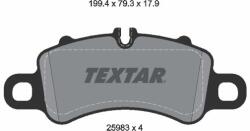 TEXTAR Sada brzdových platničiek kotúčovej brzdy TEXTAR 2598303 (2598303)