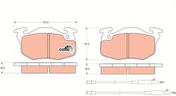 TRW Sada brzdových platničiek kotúčovej brzdy TRW GDB1033 (GDB1033)