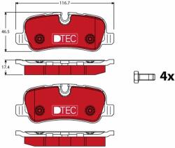 TRW Sada brzdových platničiek kotúčovej brzdy TRW GDB1632DTE (GDB1632DTE)