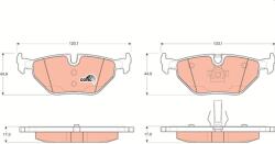 TRW Sada brzdových platničiek kotúčovej brzdy TRW GDB1344 (GDB1344)
