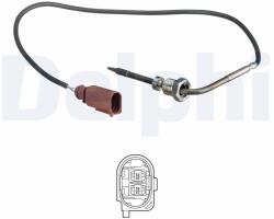 DELPHI Snímač teploty výfukových plynov DELPHI TS30184 (TS30184)